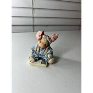 VTG This Little Piggy "This Little Piggy Had None" Figurine Enesco 1994